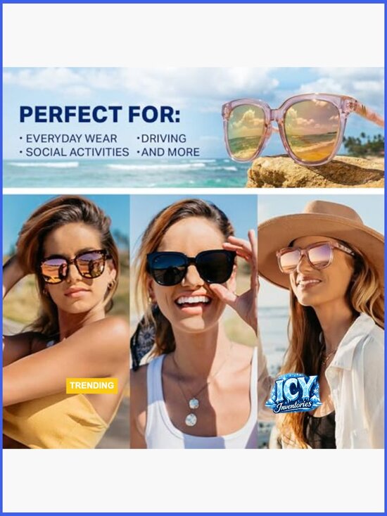 Polarized Butterfly Sunglasses with Acetate Temples – UV Protection
